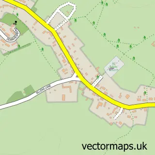 Street map sample of Martin, Hampshire
