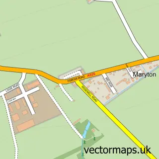 Street map sample of Maryton, Angus