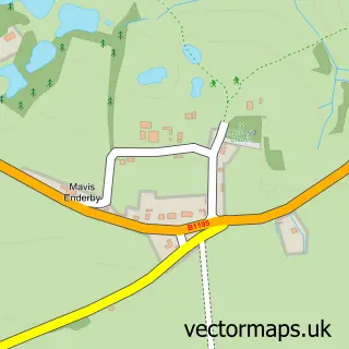 Street map sample of Mavis Enderby, Lincolnshire