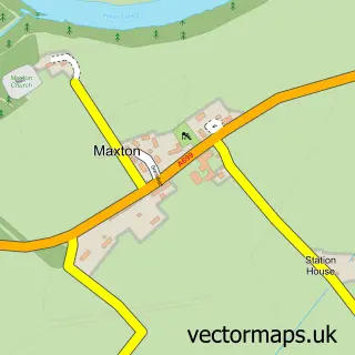 Street map sample of Maxton, Roxburgh, Ettrick and Lauderdale