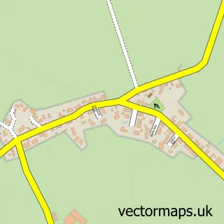 Street map sample of Meikle Wartle, Aberdeenshire