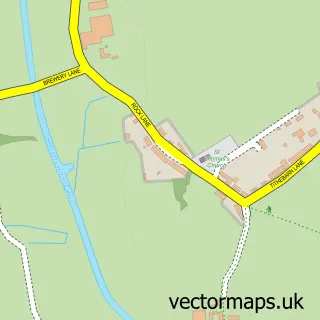 Street map sample of Melling, Merseyside
