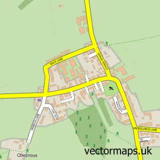Street map sample of Melmerby, North Yorkshire