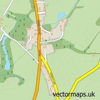Street map sample of Melplash, Dorset