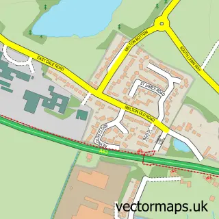 Street map sample of Melton, East Riding of Yorkshire