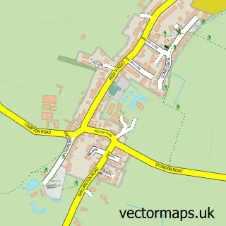 Street map sample of Meppershall, Bedfordshire