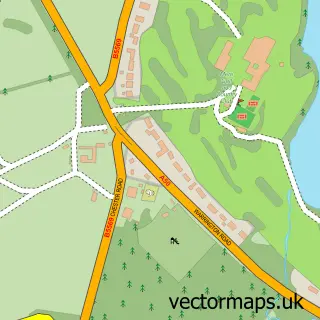 Street map sample of Mere, Cheshire