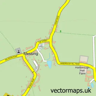 Street map sample of Messing, Essex