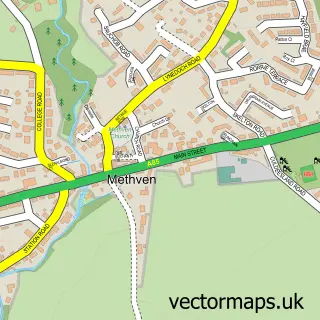 Street map sample of Methven, Perth and Kinross
