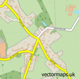 Street map sample of Michelmersh, Hampshire
