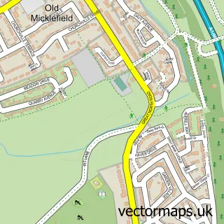 Street map sample of Micklefield, West Yorkshire