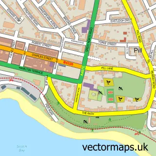 Street map sample of Milford Haven, Dyfed