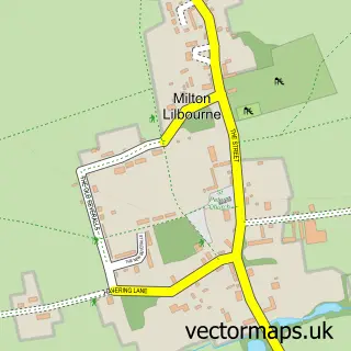 Street map sample of Milton Lilbourne, Wiltshire