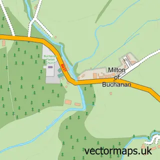 Street map sample of Milton of Buchanan, Stirling and Falkirk