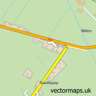 Street map sample of Milton, Caithness