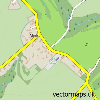 Street map sample of Minto, Roxburgh, Ettrick and Lauderdale