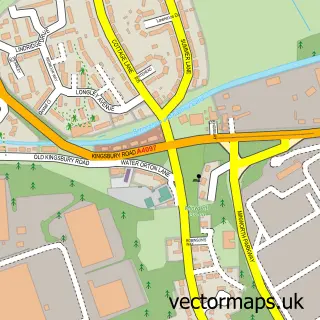 Street map sample of Minworth, West Midlands