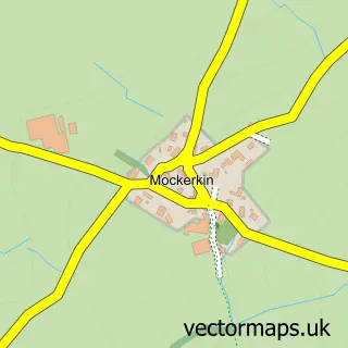 Street map sample of Mockerkin, Cumbria