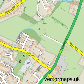 Street map sample of Monks Risborough, Buckinghamshire
