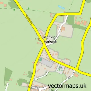 Street map sample of Monkton Farleigh, Wiltshire