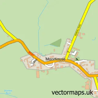 Street map sample of Moorhouse, Cumbria