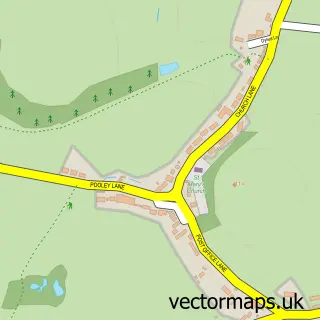 Street map sample of Moreton, Staffordshire