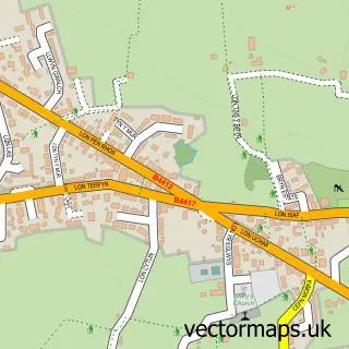 Street map sample of Morfa Nefyn, Gwynedd