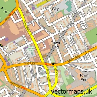 Street map sample of Morley, West Yorkshire