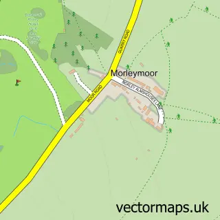 Street map sample of Morleymoor, Derbyshire