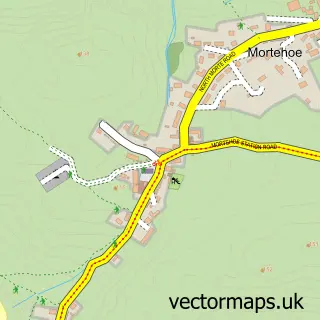 Street map sample of Mortehoe, Devon