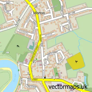Street map sample of Morton, Lincolnshire