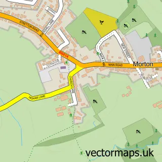 Street map sample of Morton, Derbyshire