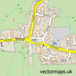 Street map sample of Morton, Lincolnshire