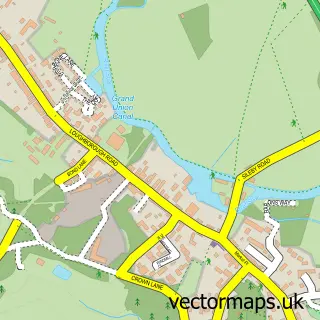 Street map sample of Mountsorrel, Leicestershire