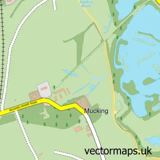 Street map sample of Mucking, Essex