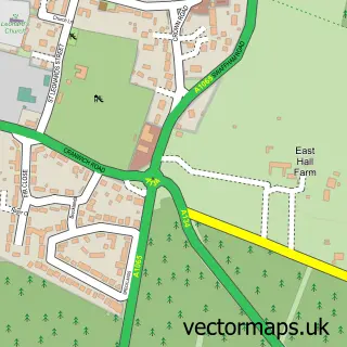 Street map sample of Mundford, Norfolk