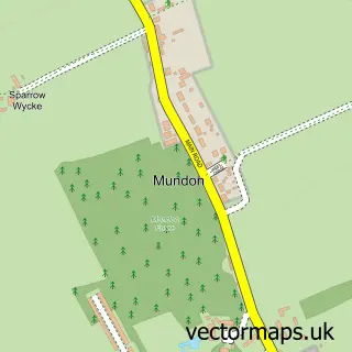 Street map sample of Mundon, Essex