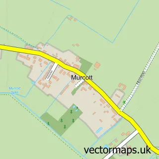 Street map sample of Murcott, Oxfordshire