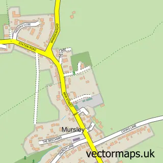 Street map sample of Mursley, Buckinghamshire