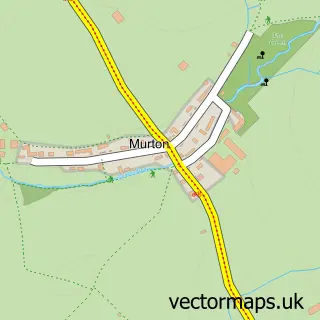 Street map sample of Murton, Cumbria
