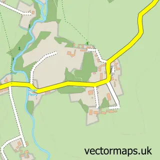 Street map sample of Mytton, Shropshire