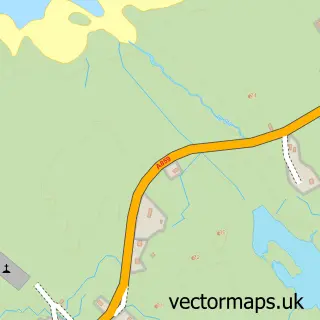 Street map sample of Na Buirgh, Western Isles