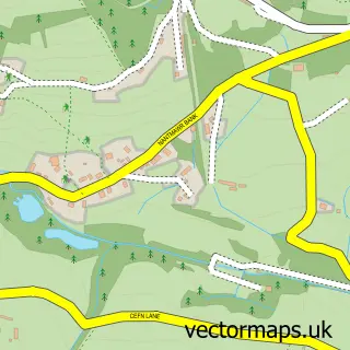 Street map sample of Nantmawr, Shropshire