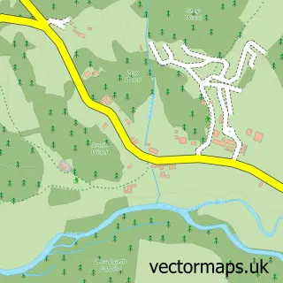 Street map sample of Nether Wasdale, Cumbria