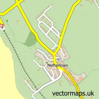 Street map sample of Nethertown, Cumbria