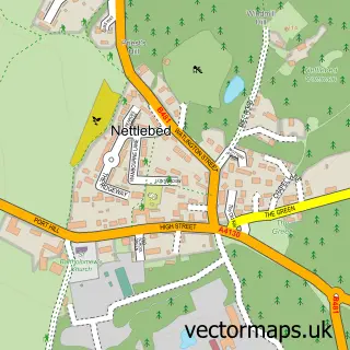 Street map sample of Nettlebed, Oxfordshire