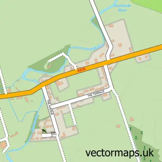 Street map sample of New Reay, Caithness