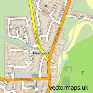 Street map sample of Newburgh, Aberdeenshire