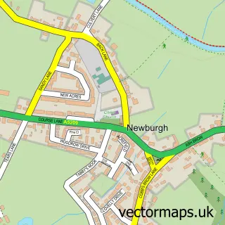Street map sample of Newburgh, Lancashire