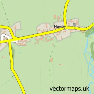 Street map sample of Newby, Cumbria